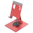 YY-022 360 Degree Rotation Aluminum Alloy Desktop Phone Tablet Holder(Red) - 1