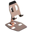 YY-018 Foldable Aluminum Alloy Desktop Phone Tablet Holder(Rose Gold) - 1