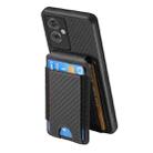 For OPPO A92S Carbon Fiber Vertical Flip Wallet Stand Phone Case(Black) - 3