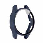 For Samsung Galaxy Watch FE 40mm PC + Tempered Glass Film Integrated Watch Protective Case(Midnight Blue) - 2