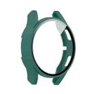 For Samsung Galaxy Watch FE 40mm PC + Tempered Glass Film Integrated Watch Protective Case(Green) - 2