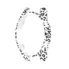 For Samsung Galaxy Watch FE 40mm Half Pack Hollow PC Watch Protective Case(White Hair Leopard) - 1