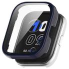 For Amazfit bip5 Unity PC + Tempered Glass Film Integrated Watch Protective Case(Ink Blue) - 3