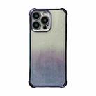 For iPhone 15 Pro Max Electrpolated Glitter Four-corner Shockproof Space TPU Phone Case(Gradient Purple) - 1