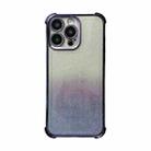 For iPhone 14 Pro Max Electrpolated Glitter Four-corner Shockproof Space TPU Phone Case(Gradient Purple) - 1