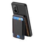For Realme GT Master Carbon Fiber Vertical Flip Wallet Stand Phone Case(Black) - 3