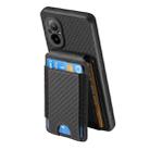 For Realme GT5 Carbon Fiber Vertical Flip Wallet Stand Phone Case(Black) - 3