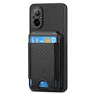 For Realme C30S Carbon Fiber Vertical Flip Wallet Stand Phone Case(Black) - 2