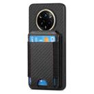 For Realme 14 Pro+ Carbon Fiber Vertical Flip Wallet Stand Phone Case(Black) - 2