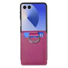 For Samsung Galaxy Z Flip7 5G Litchi Texture Leather Ring Wallet Phone Case(Purple) - 2