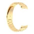 For Samsung Galaxy Watch 7 40 / 44mm Three Bead Stainless Steel Metal Watch Strap(Gold) - 3