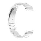 For Samsung Galaxy Watch 7 Ultra 47mm Three Bead Stainless Steel Metal Watch Strap(Silver) - 3