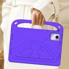 For iPad Pro 13 2024 Handle EVA Shockproof Tablet Case with Holder(Purple) - 2