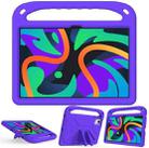 For iPad Pro 13 2024 Handle EVA Shockproof Tablet Case with Holder(Purple) - 3