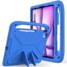 For iPad Air 13 2024 Handle EVA Shockproof Tablet Case with Holder(Blue) - 1