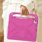 For iPad Air 13 2024 Handle EVA Shockproof Tablet Case with Holder(RoseRed) - 2