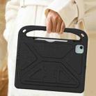 For iPad Air 11 / Pro 11 2024 Handle EVA Shockproof Tablet Case with Holder(Black) - 2