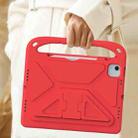 For iPad Air 11 / Pro 11 2024 Handle EVA Shockproof Tablet Case with Holder(Red) - 2