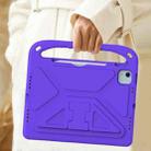 For iPad Air 11 / Pro 11 2024 Handle EVA Shockproof Tablet Case with Holder(Purple) - 2