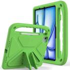 For iPad Air 11 / Pro 11 2024 Handle EVA Shockproof Tablet Case with Holder(Green) - 1