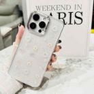 For iPhone 13 Pro Max 3D Bow Pearl Love Flower TPU Phone Case(Butterfly Love Flowers) - 2
