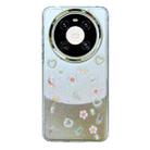 For Huawei Mate 40 3D Bow Pearl Love Flower TPU Phone Case(Pearl Bow) - 1