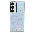For Samsung Galaxy A15 Three-dimensional Bow Pearl Love Flower TPU  Phone Case(Butterfly Love Flowers) - 1