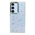 For Samsung Galaxy S24 FE 5G Three-dimensional Bow Pearl Love Flower TPU  Phone Case(Butterfly Love Flowers) - 1