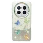 For Huawei Mate 50 Pro Three-dimensional Colorful Crystal Butterfiy TPU Phone Case(Butterfly Pearl) - 1