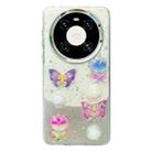 For Huawei Mate 40 Three-dimensional Colorful Crystal Butterfiy TPU Phone Case(Butterfly Flowers) - 1