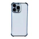 For iPhone 13 Pro Max Electrpolated Space Four-corner Shockproof TPU Phone Case(Blue) - 1