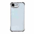 For iPhone 16e Electrpolated Space Four-corner Shockproof TPU Phone Case(Silver) - 1