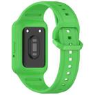 For Samsung Galaxy Fit3 Two Color Frame Integrated Silicone Watch Band(Fluorescent Green) - 2