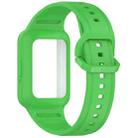 For Samsung Galaxy Fit3 Two Color Frame Integrated Silicone Watch Band(Fluorescent Green) - 3