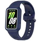 For Samsung Galaxy Fit3 Two Color Frame Integrated Silicone Watch Band(Midnight Blue) - 1