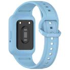 For Samsung Galaxy Fit3 Two Color Frame Integrated Silicone Watch Band(Sky Blue) - 2