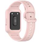 For Samsung Galaxy Fit3 Two Color Frame Integrated Silicone Watch Band(Light Pink) - 2