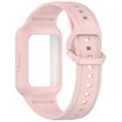 For Samsung Galaxy Fit3 Two Color Frame Integrated Silicone Watch Band(Light Pink) - 3