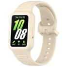 For Samsung Galaxy Fit3 Two Color Frame Integrated Silicone Watch Band(Dream White) - 1