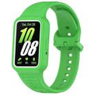 For  Huawei Band 9 NFC Two Color Frame Integrated Silicone Watch Band(Fluorescent Green) - 1