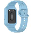 For  Huawei Band 9 NFC Two Color Frame Integrated Silicone Watch Band(Sky Blue) - 2