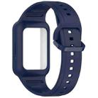 For  Huawei Band 9 Two Color Frame Integrated Silicone Watch Band(Midnight Blue) - 3