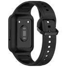 For  Huawei Band 9 Two Color Frame Integrated Silicone Watch Band(Black) - 2