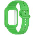 For  Huawei Band 8 NFC Two Color Frame Integrated Silicone Watch Band(Fluorescent Green) - 3