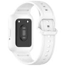 For  Huawei Band 8 NFC Two Color Frame Integrated Silicone Watch Band(White) - 2