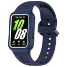 For  Huawei Band 8 Two Color Frame Integrated Silicone Watch Band(Midnight Blue) - 1