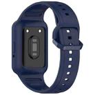 For  Huawei Band 8 Two Color Frame Integrated Silicone Watch Band(Midnight Blue) - 2