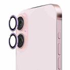 For iPhone 16 / 16 Plus ENKAY 9H Rear Lens Aluminium Alloy Tempered Glass Film(Light Purple) - 1