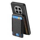 For Honor Magic7 Pro Carbon Fiber Vertical Flip Wallet Stand Phone Case(Black) - 3