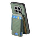 For Honor Magic7 Pro Carbon Fiber Vertical Flip Wallet Stand Phone Case(Green) - 3